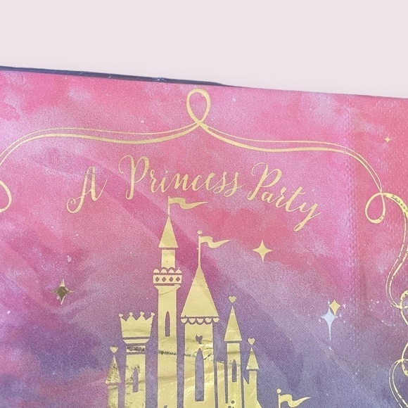 Disney Princess Birthday Party Supplies Paper Castle Napkins 6ft Garland Decor - Picture 5 of 6
